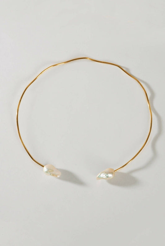 Gargantilla Tahiti Oro dos perlas Necklaces Malababa 