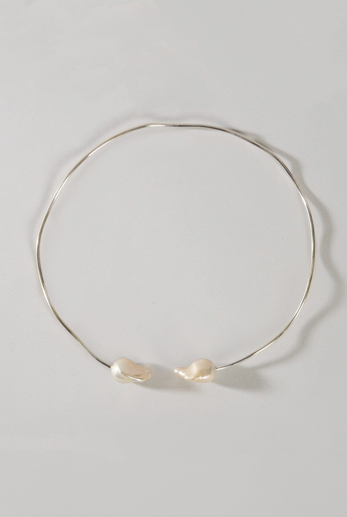 Gargantilla Tahiti Plata dos perlas Necklaces Malababa 