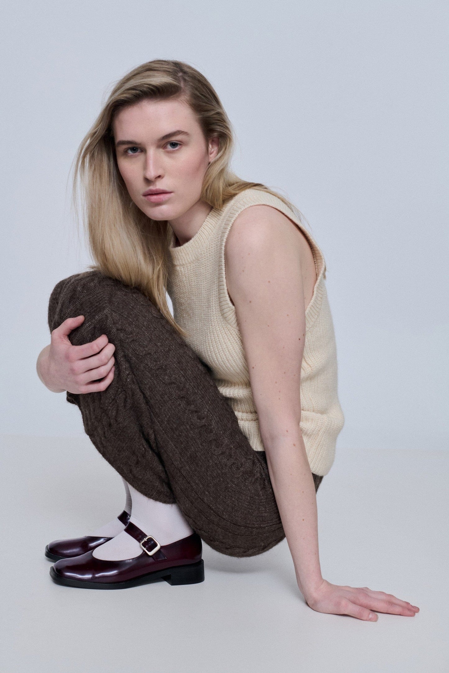 Gia Mary Janes in Burgundy Leather Gia AUGUSTA 