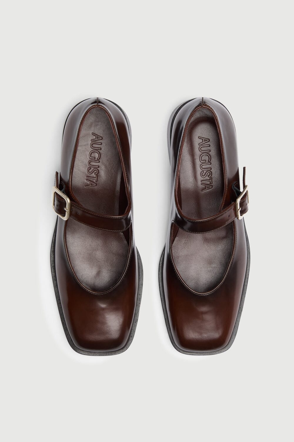 Gia Mary Janes in Caramel Leather Gia AUGUSTA 