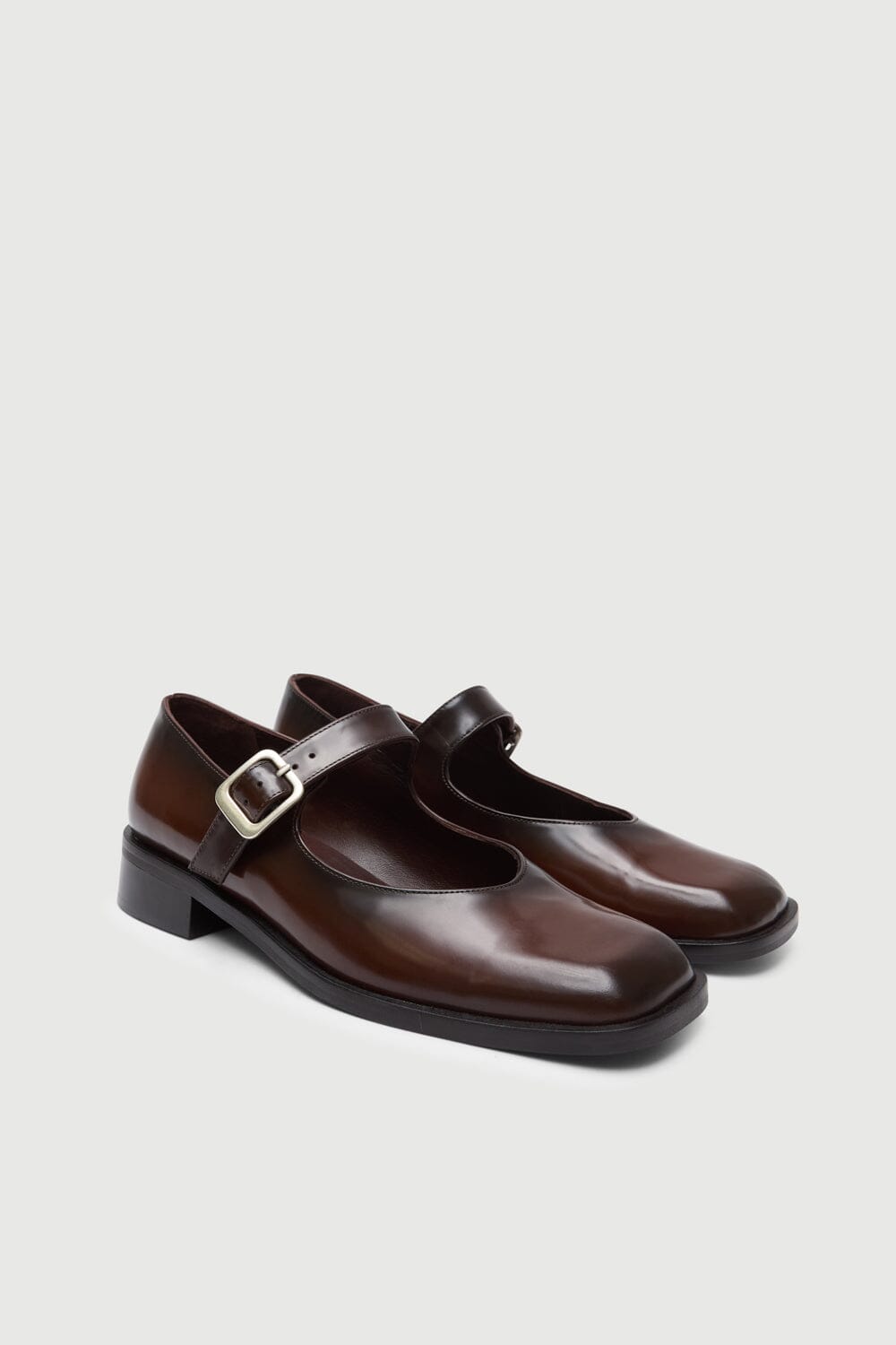 Gia Mary Janes in Caramel Leather Gia AUGUSTA 