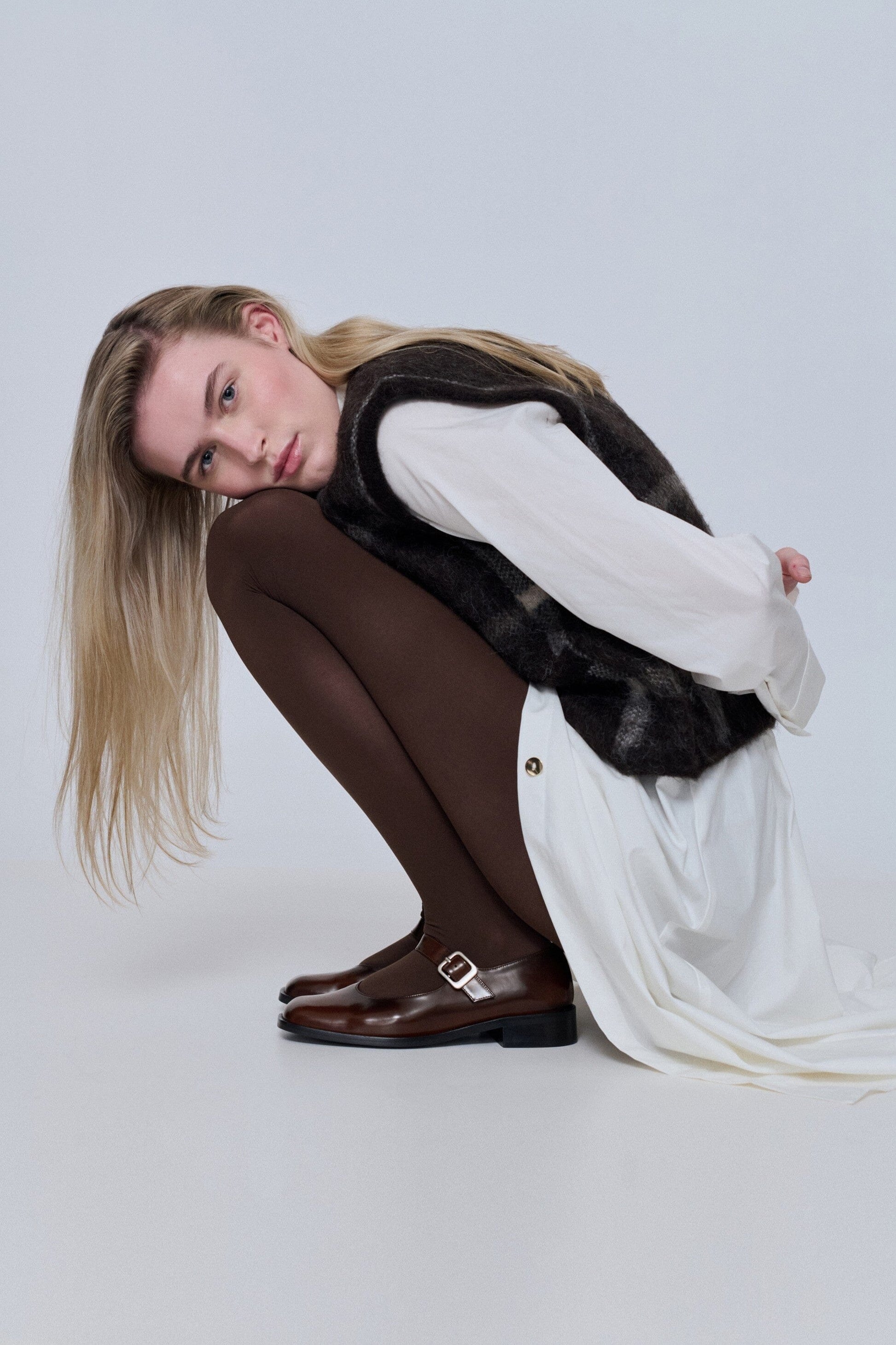 Gia Mary Janes in Caramel Leather Gia AUGUSTA 