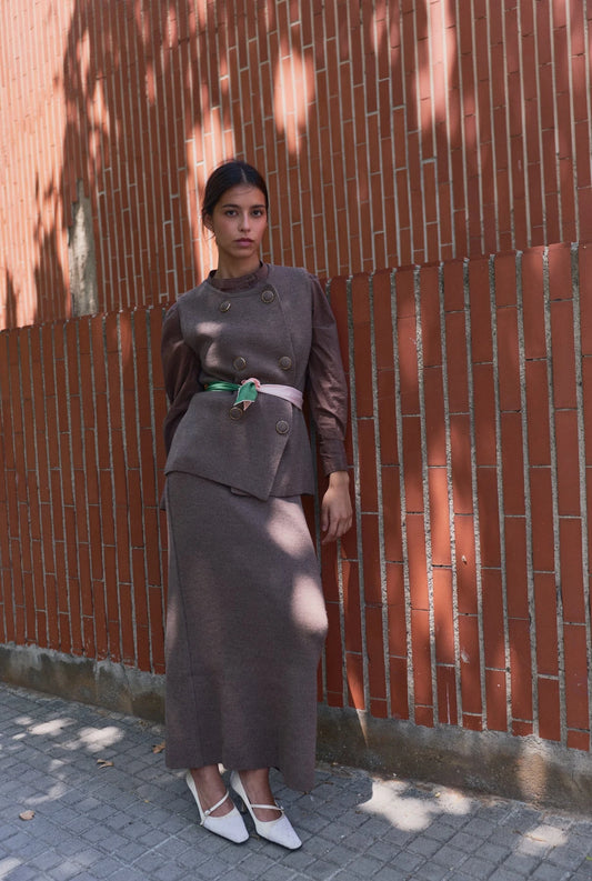 Ginebra Skirt Beige Skirts Laia Alen 