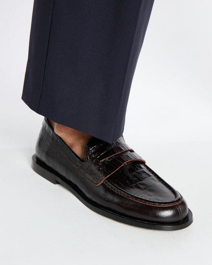 GLASS COCO MARRÓN OSCURO Loafers Naguisa 
