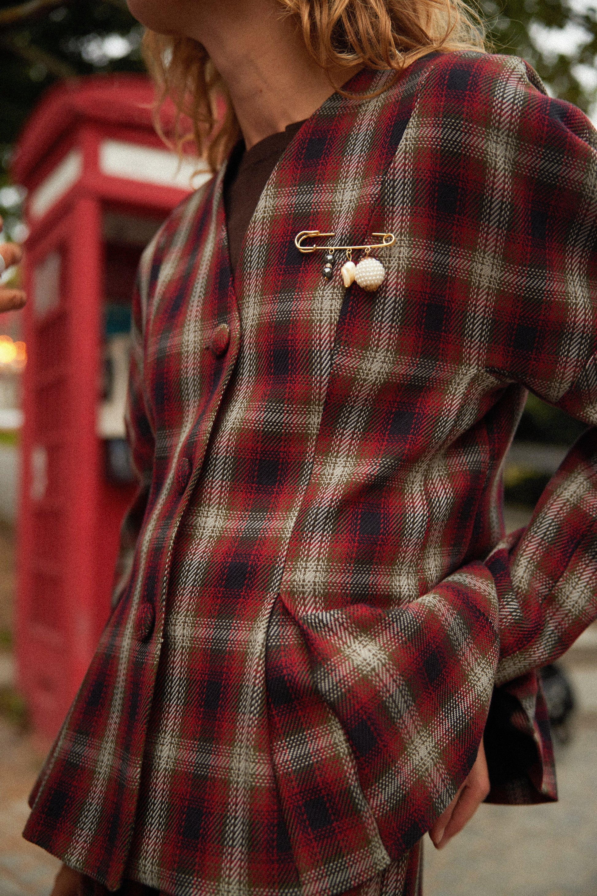 Grant Red Blazer Jackets Maràvic 