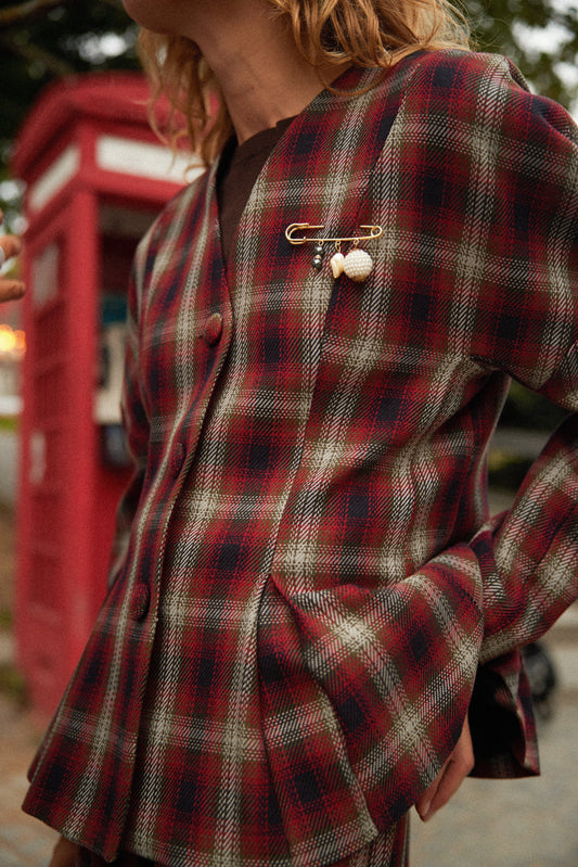 Grant Red Blazer Jackets Maràvic 