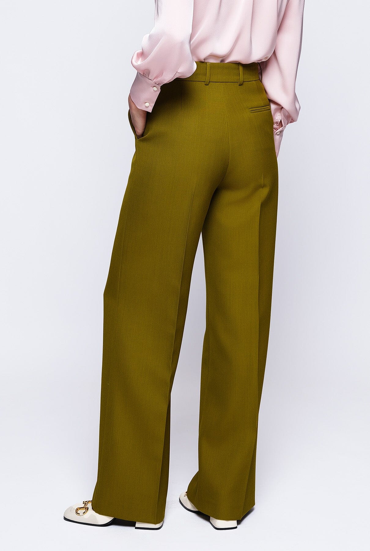 Green wool trousers Trousers Mirto 