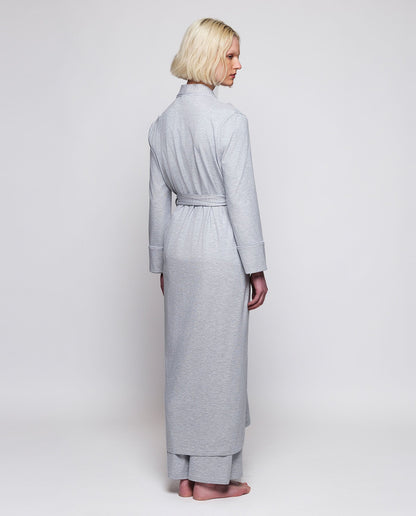 Grey modal knit robe Sleepwear Mirto 