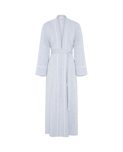 Grey modal knit robe Sleepwear Mirto 