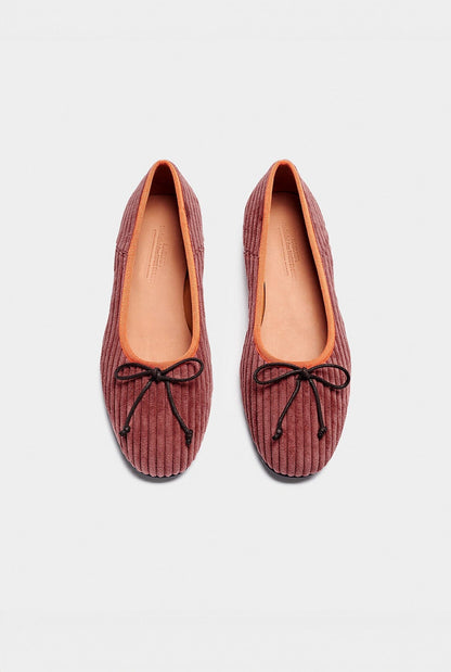 Hale Burgundy-Orange Flat shoes Naguisa 