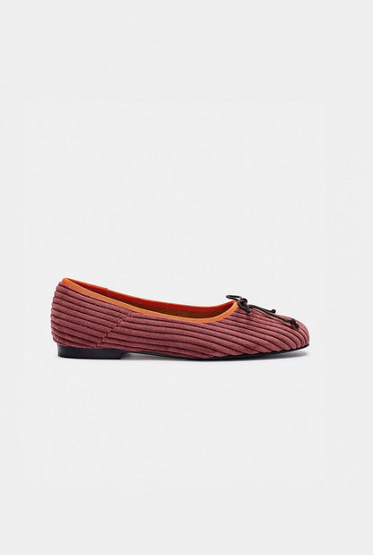 Hale Burgundy-Orange Flat shoes Naguisa 