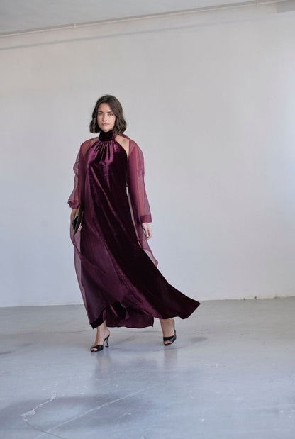 Halter Dress Extra Long Dresses Atelier Aletheia 