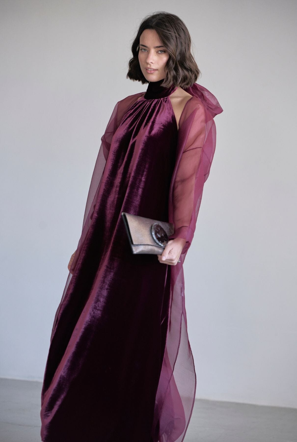 Halter Dress Extra Long Dresses Atelier Aletheia 