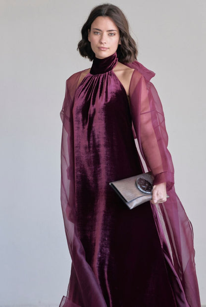 Halter Dress Extra Long Dresses Atelier Aletheia 