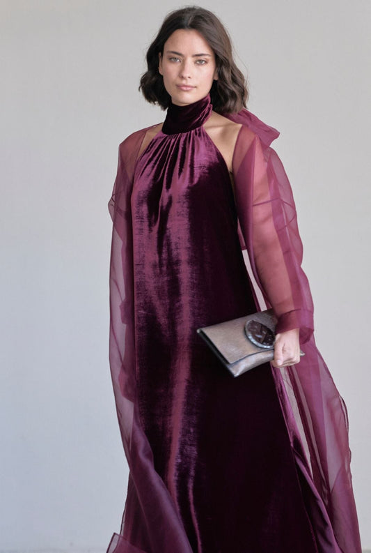 Halter Dress Extra Long Dresses Atelier Aletheia 