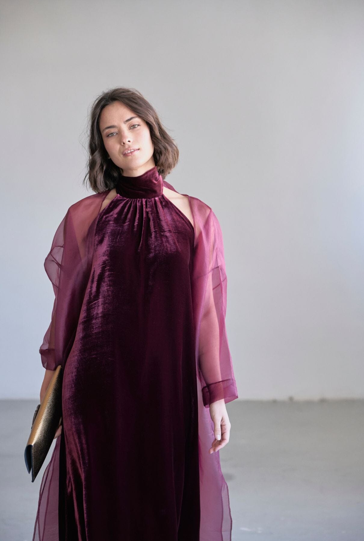 Halter Dress Extra Long Dresses Atelier Aletheia 