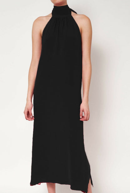 Halter Reversible Extra Long Burgundy/Fucsia Dresses Atelier Aletheia 