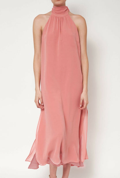 Halter Reversible Extra Long Orange/Pink Dresses Atelier Aletheia 