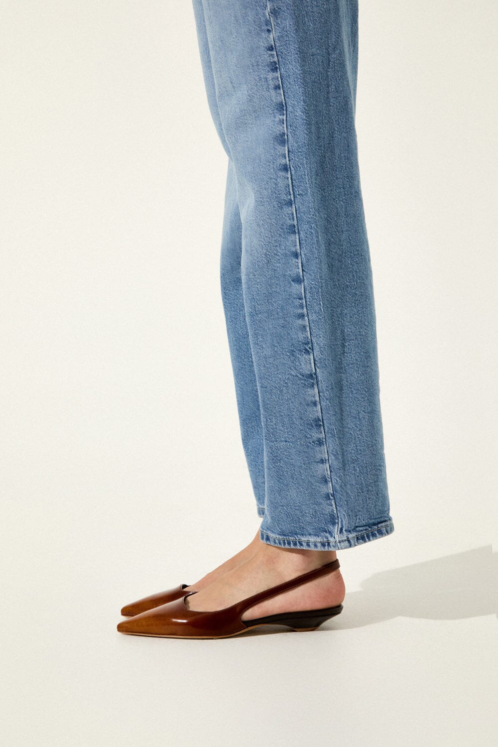 Harper Slingback Flats in Caramel Brushed Leather Harper AUGUSTA 