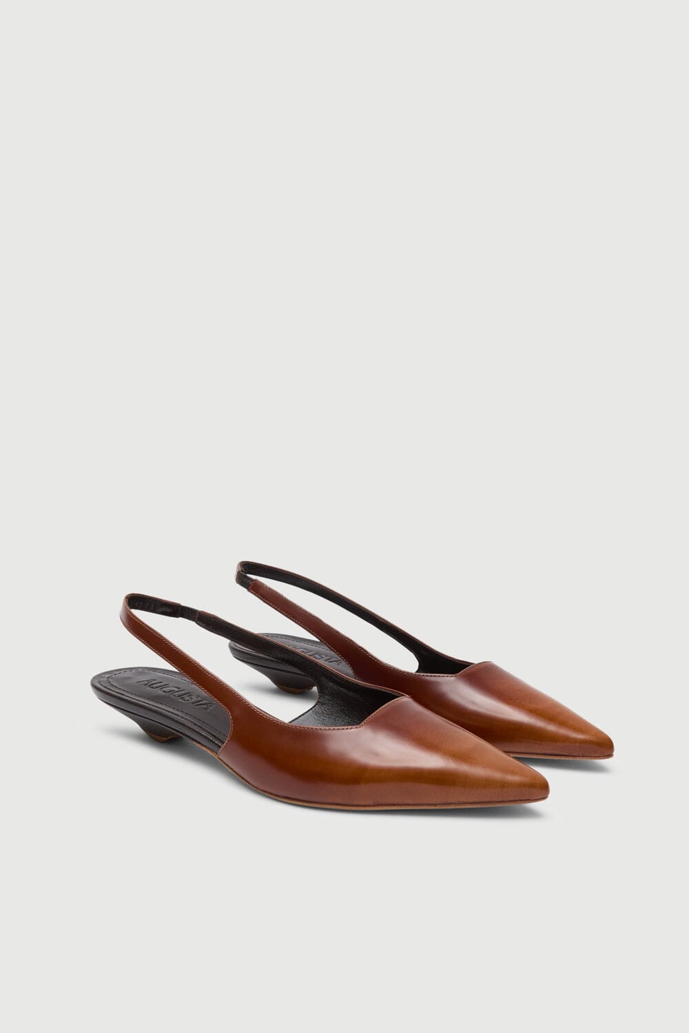 Harper Slingback Flats in Caramel Brushed Leather Harper AUGUSTA 