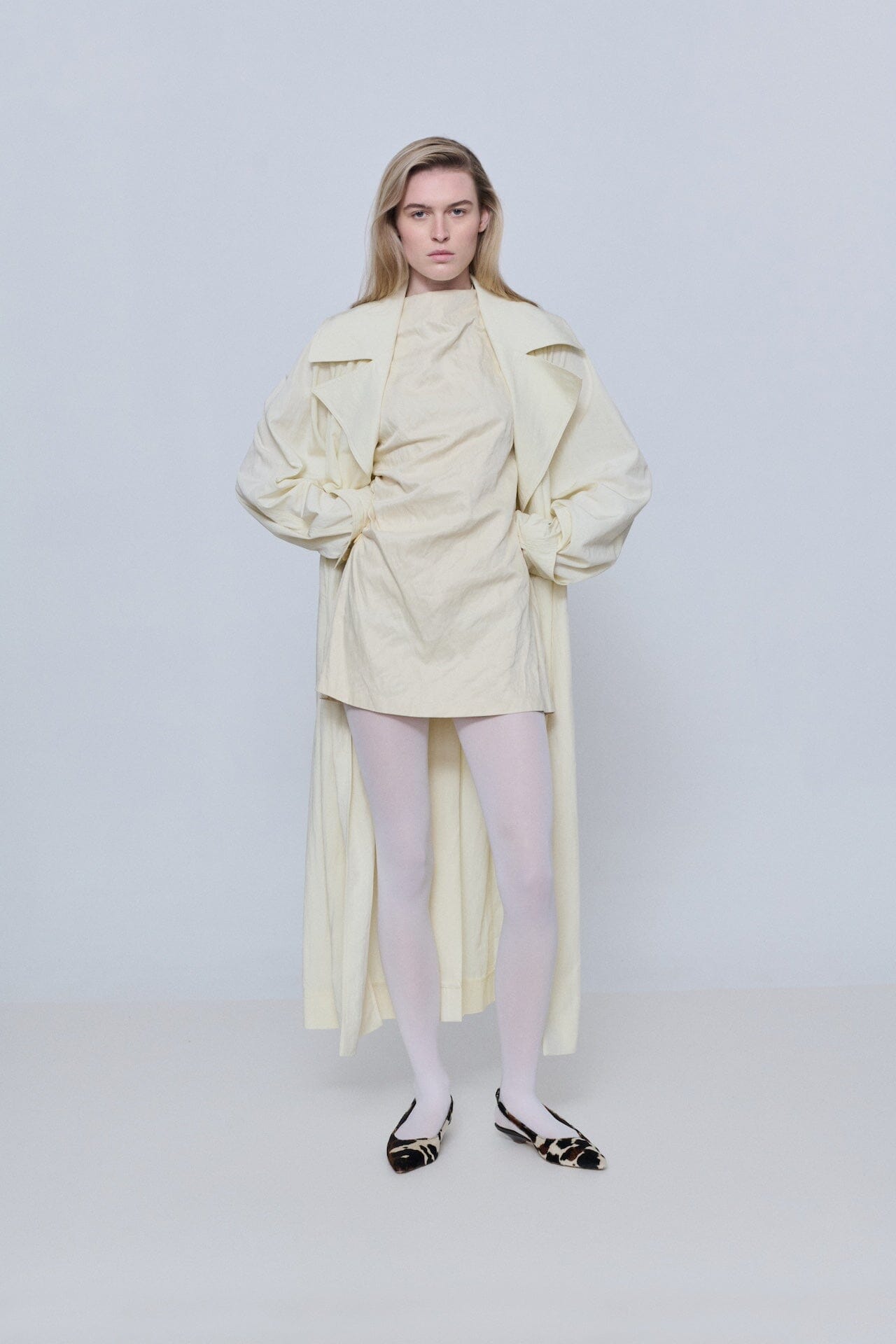 Harper Slingback Flats in Dark Cow Calf Hair Flat shoes AUGUSTA 