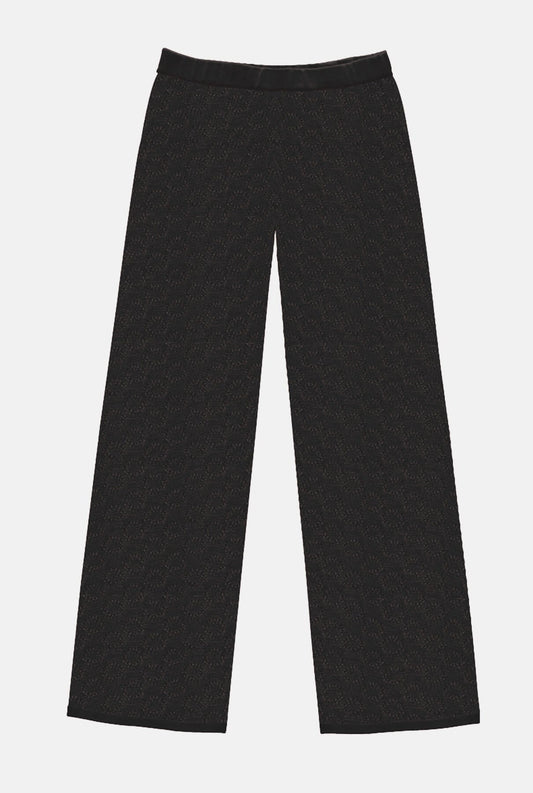 Honeycomb Pants Black Trousers Carlota Cahis 