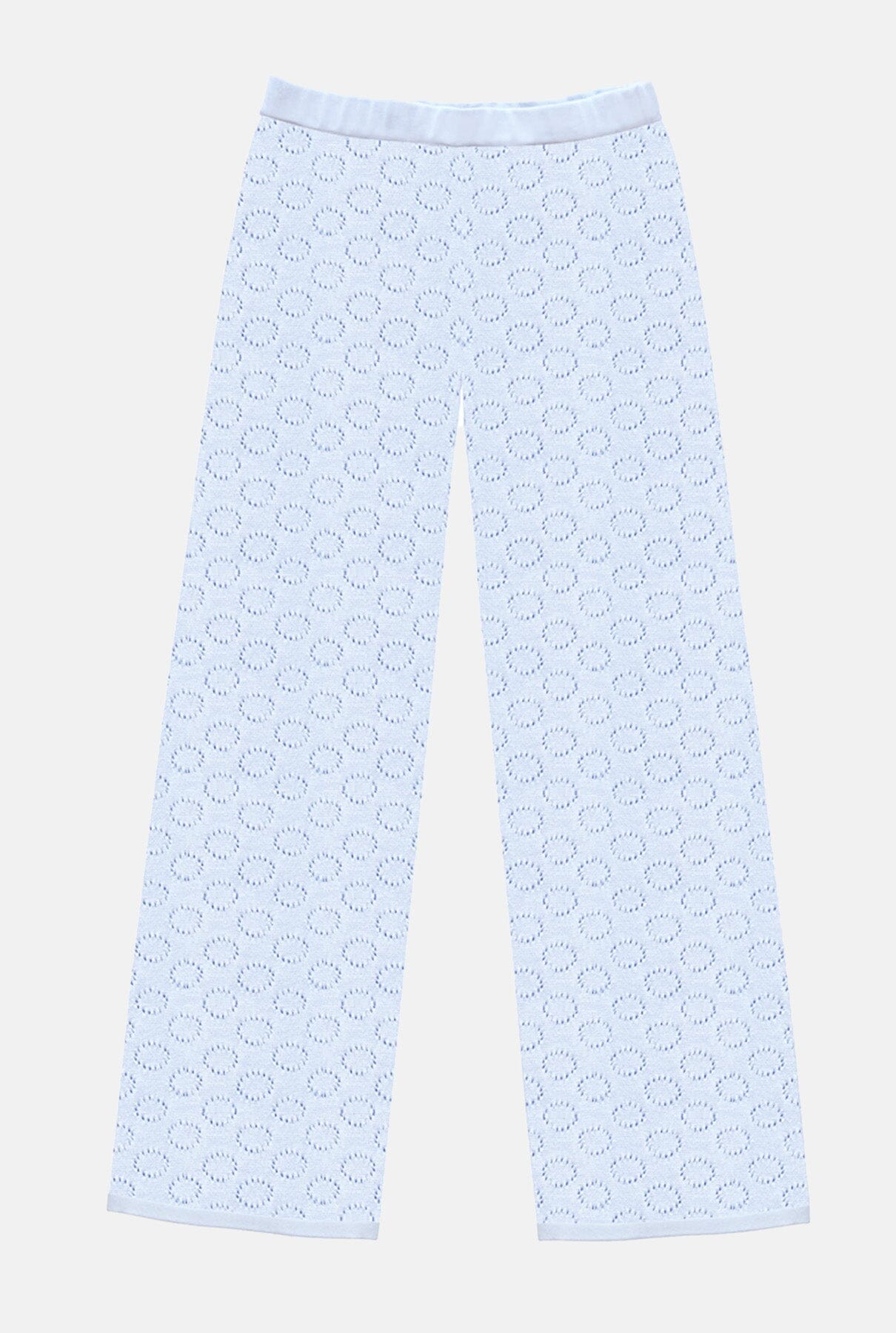 Honeycomb Pants Silver Trousers Carlota Cahis 