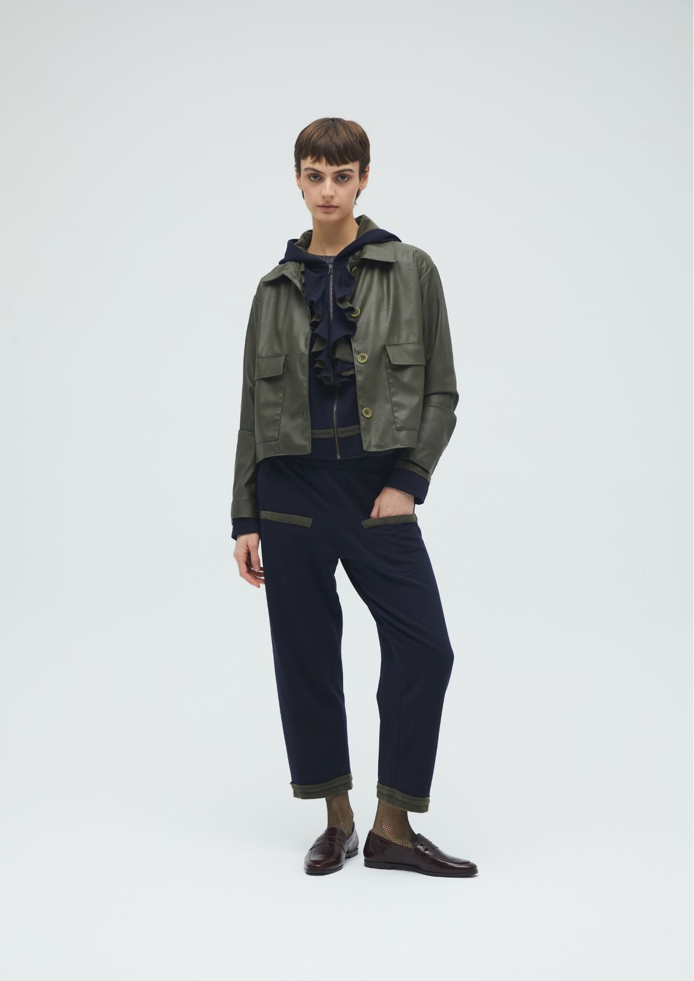 HOODED SWEATER FELPA BICOLOR Jumpsuits Commelle 