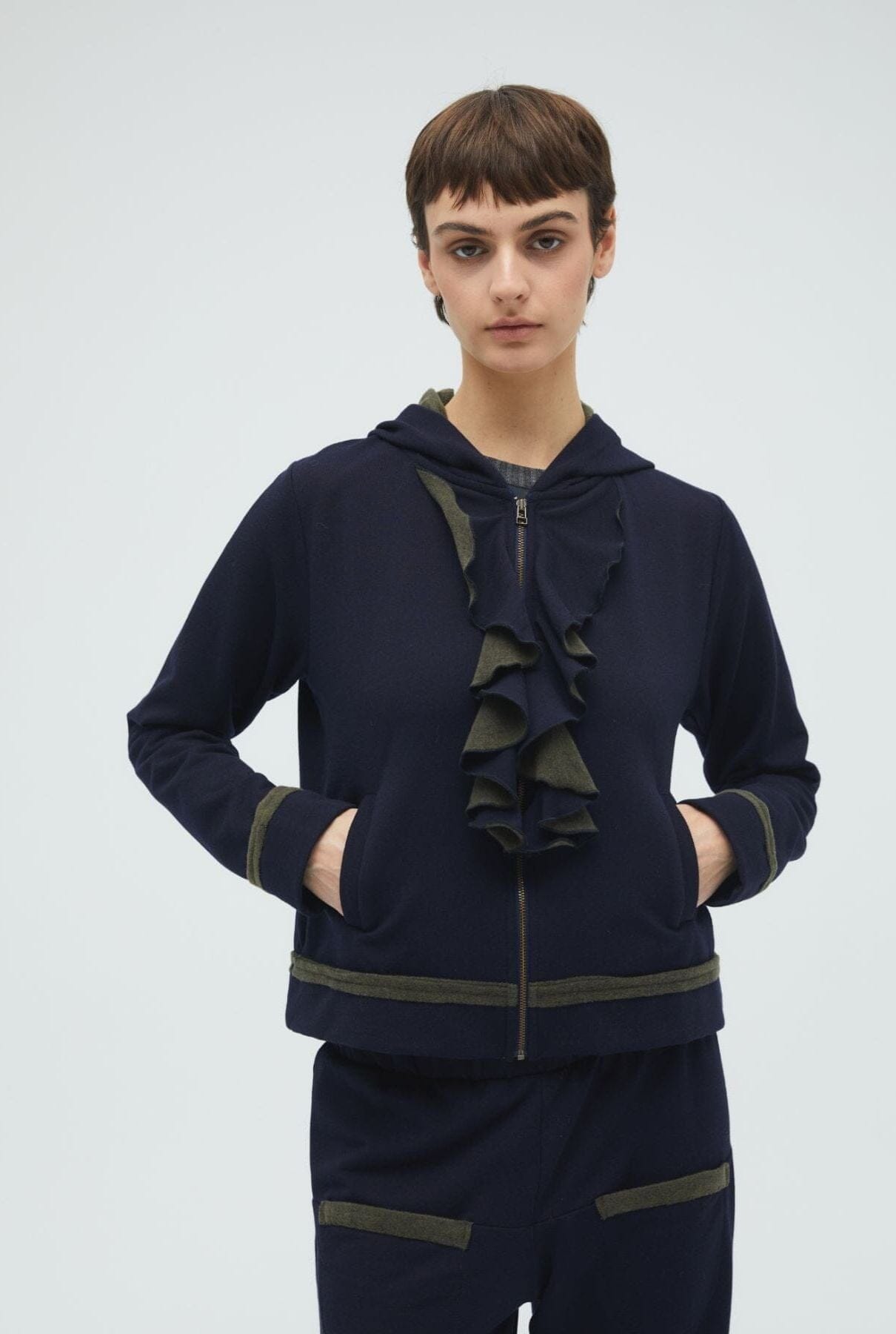 HOODED SWEATER FELPA BICOLOR Jumpsuits Commelle 