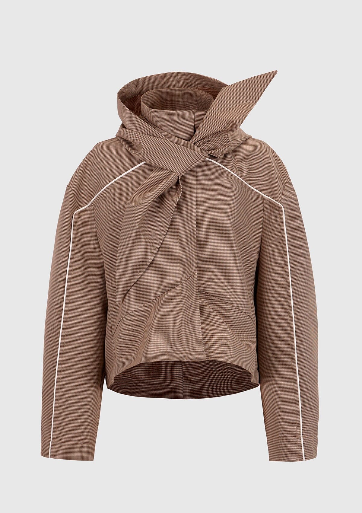 Houndstooth hooded parka Coats Boscoier 