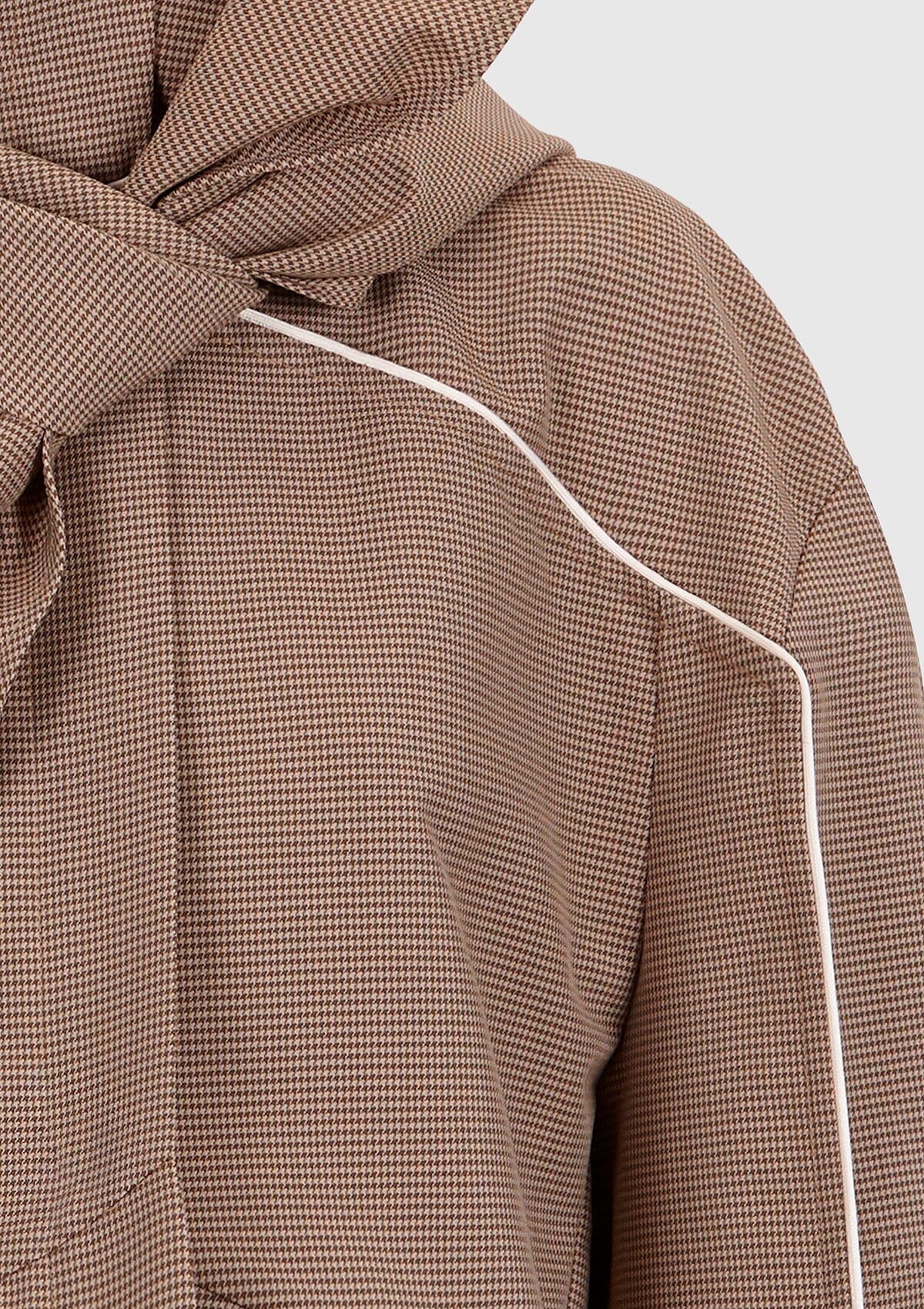 Houndstooth hooded parka Coats Boscoier 