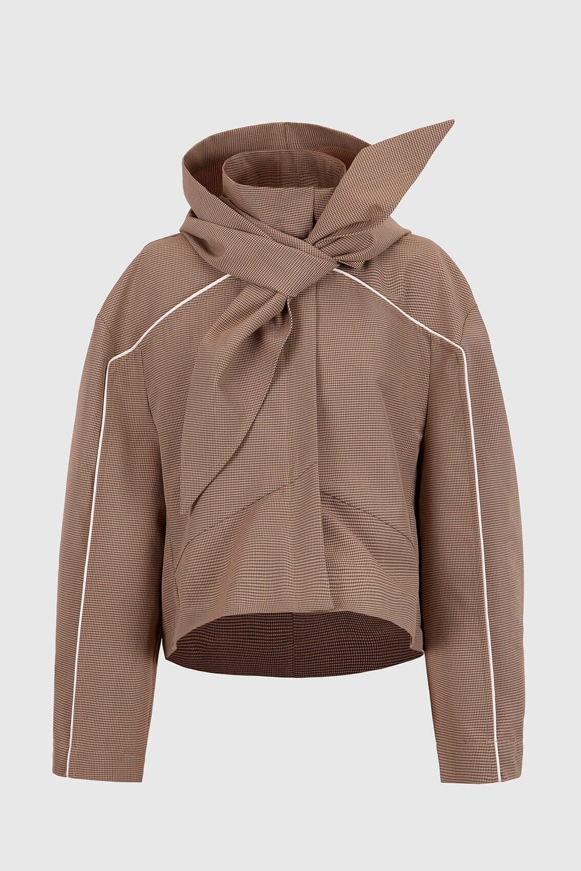Houndstooth hooded parka Coats Boscoier 