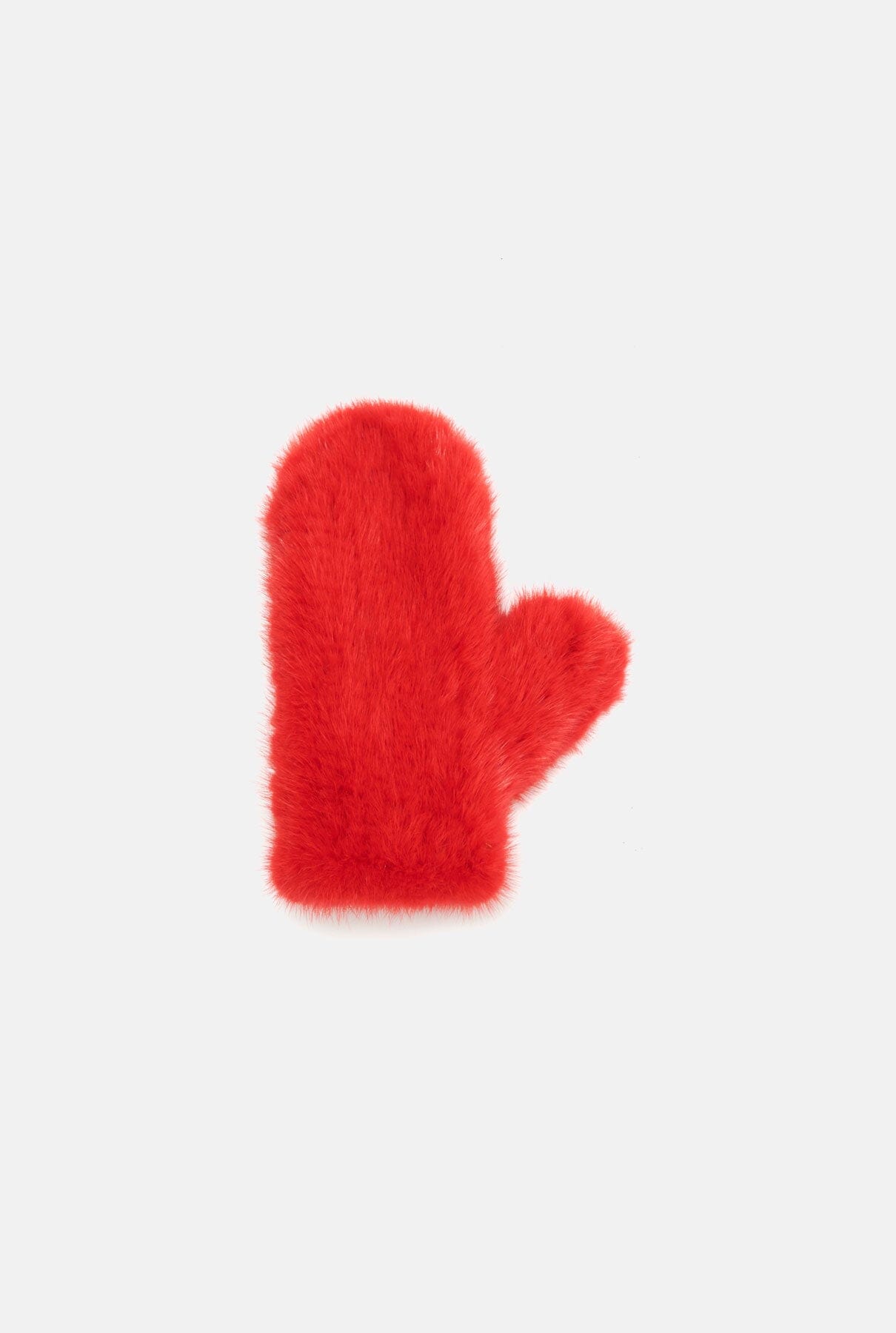 Iceberg mittens bright red Gloves Baltei Studio 