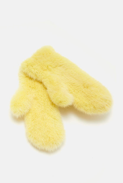 Iceberg mittens bright yellow Gloves Baltei Studio 