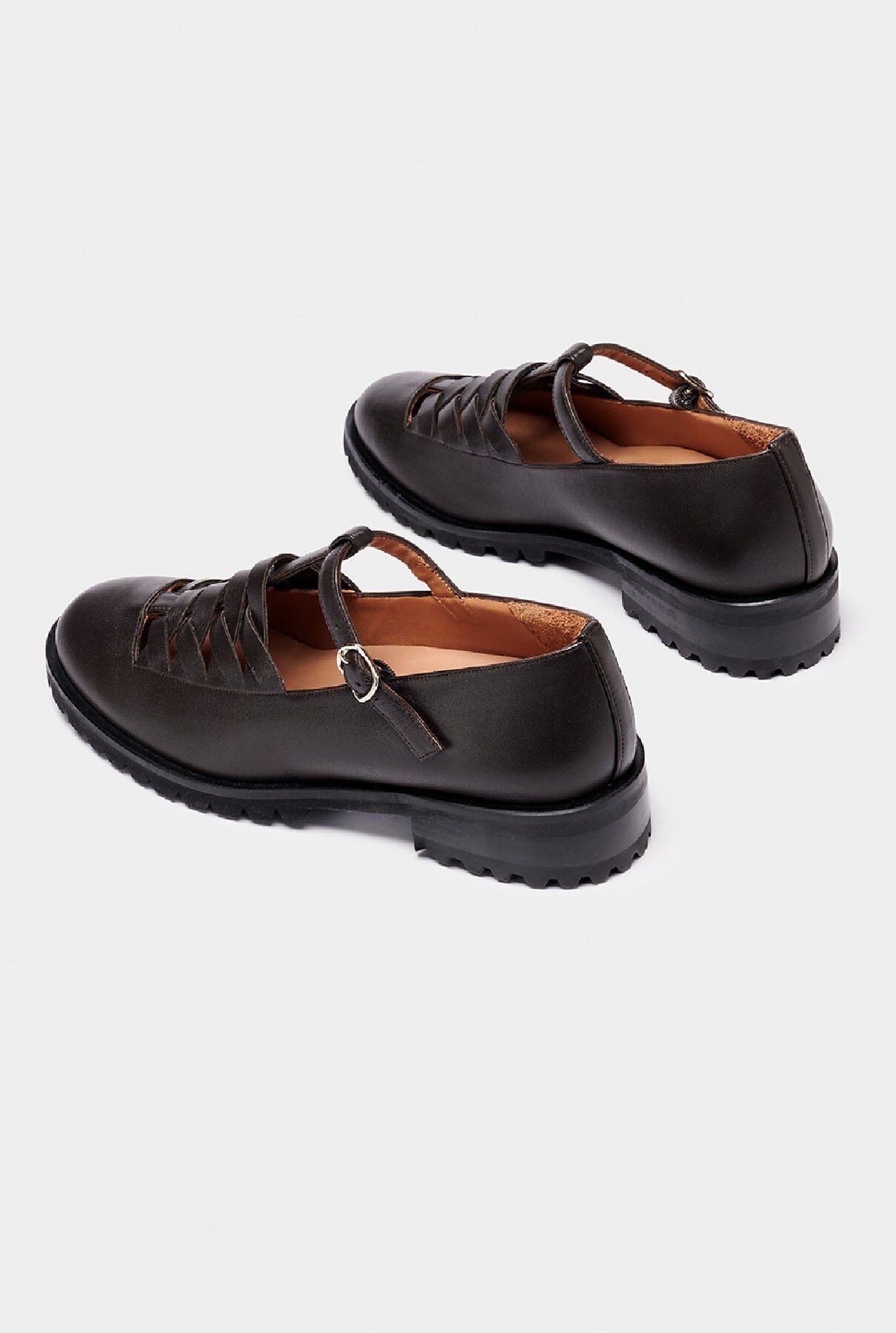 Imai Brown Flat shoes Naguisa 