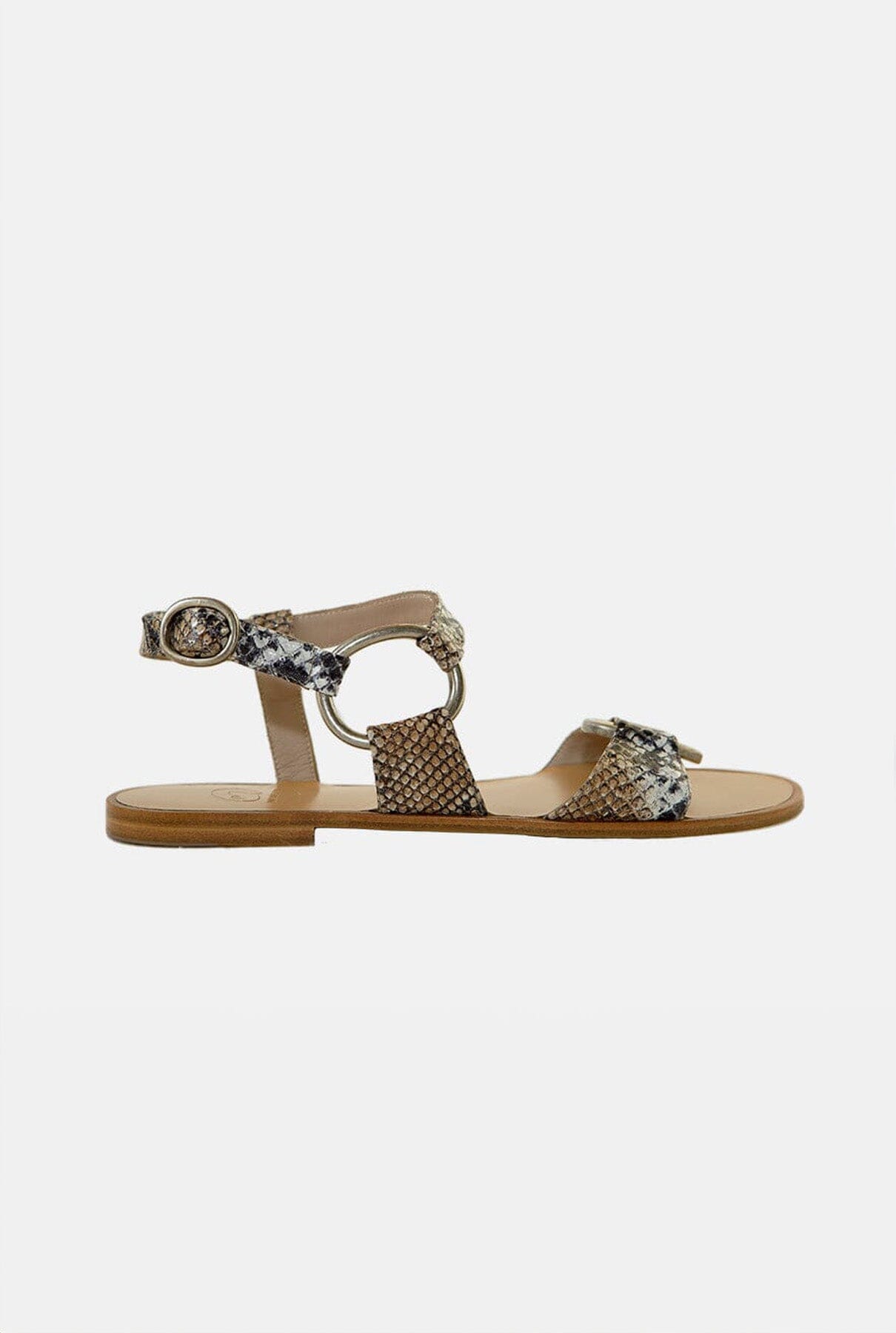 ITACA SNAKE BLANCO Flat sandals Micuir 