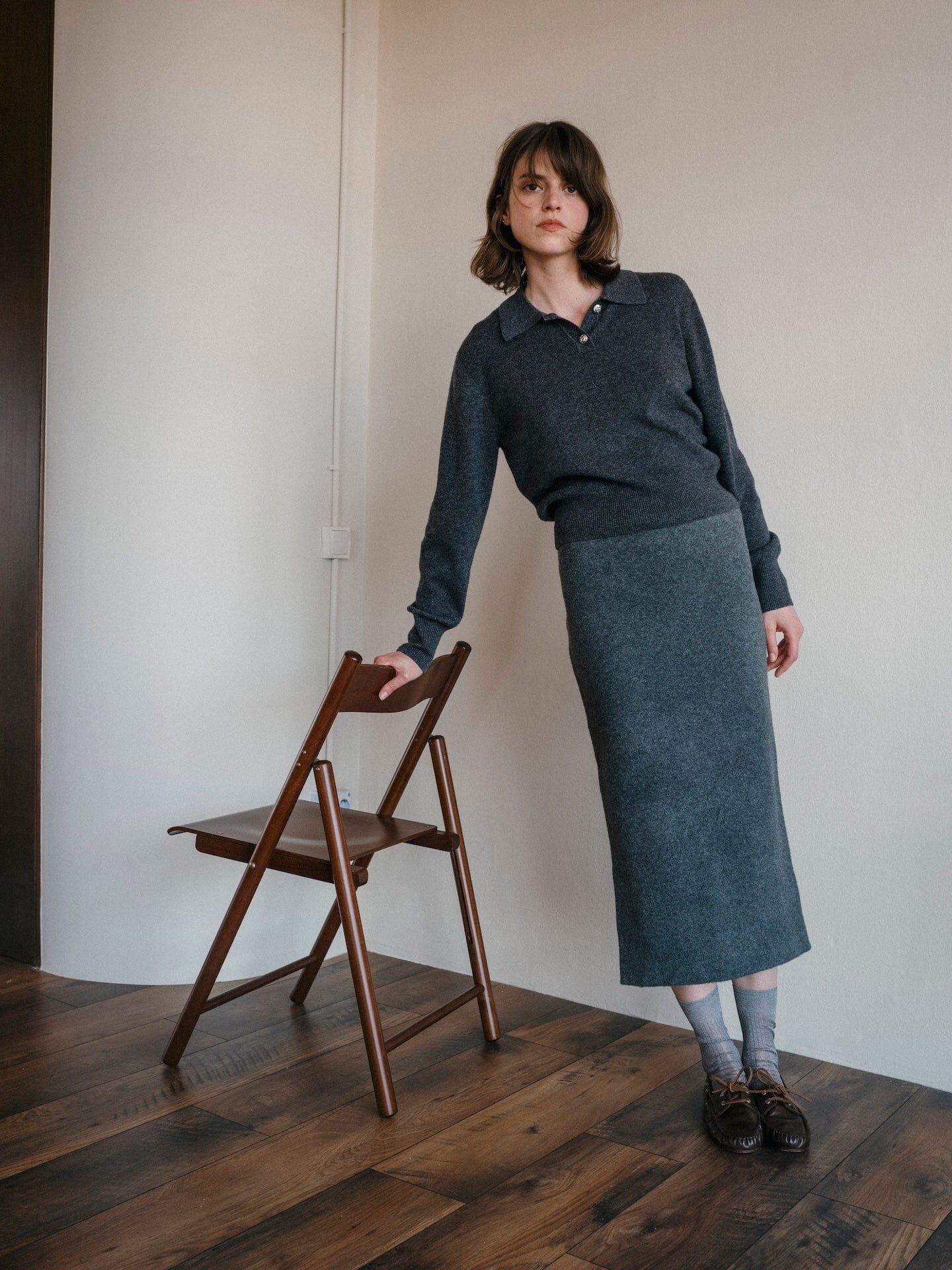 Ivy loafers in Chocolate Leather Loafers AUGUSTA 