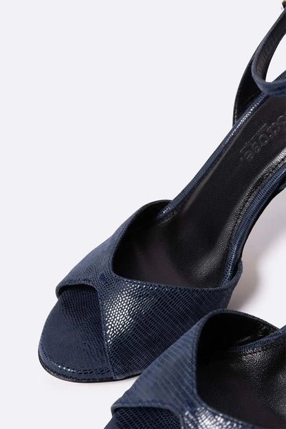 Jacqueline petroleo Heels Mint and Rose 