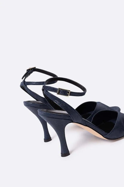 Jacqueline petroleo Heels Mint and Rose 