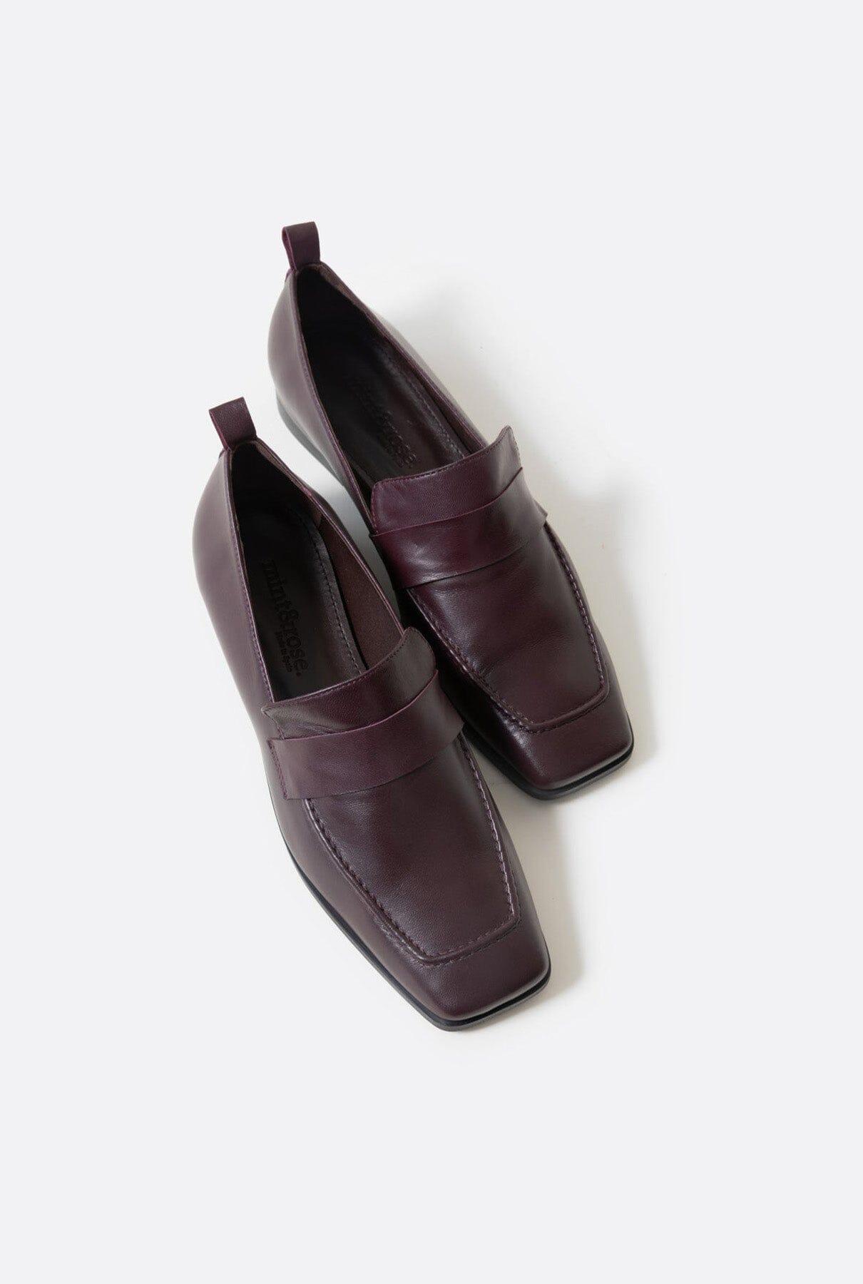 Jacques aubergine Flat shoes Mint and Rose 