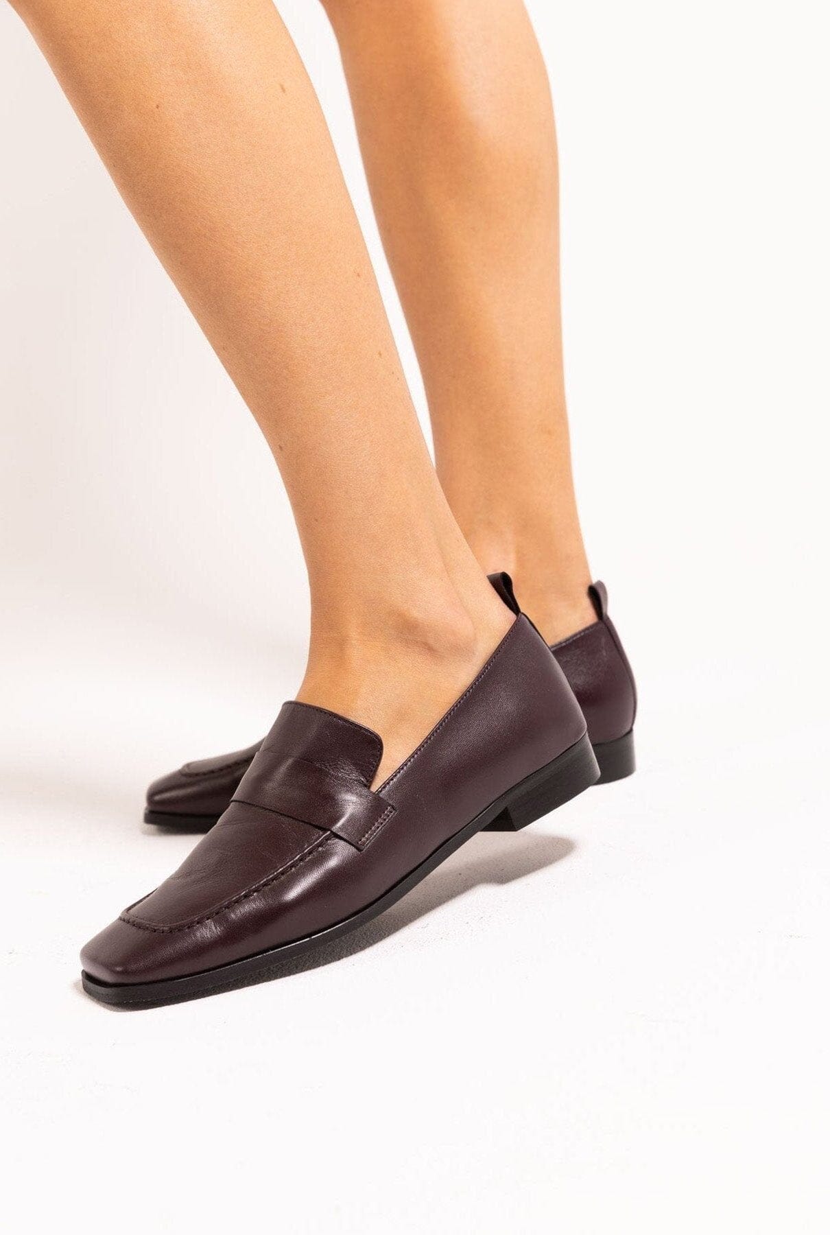 Jacques aubergine Flat shoes Mint and Rose 