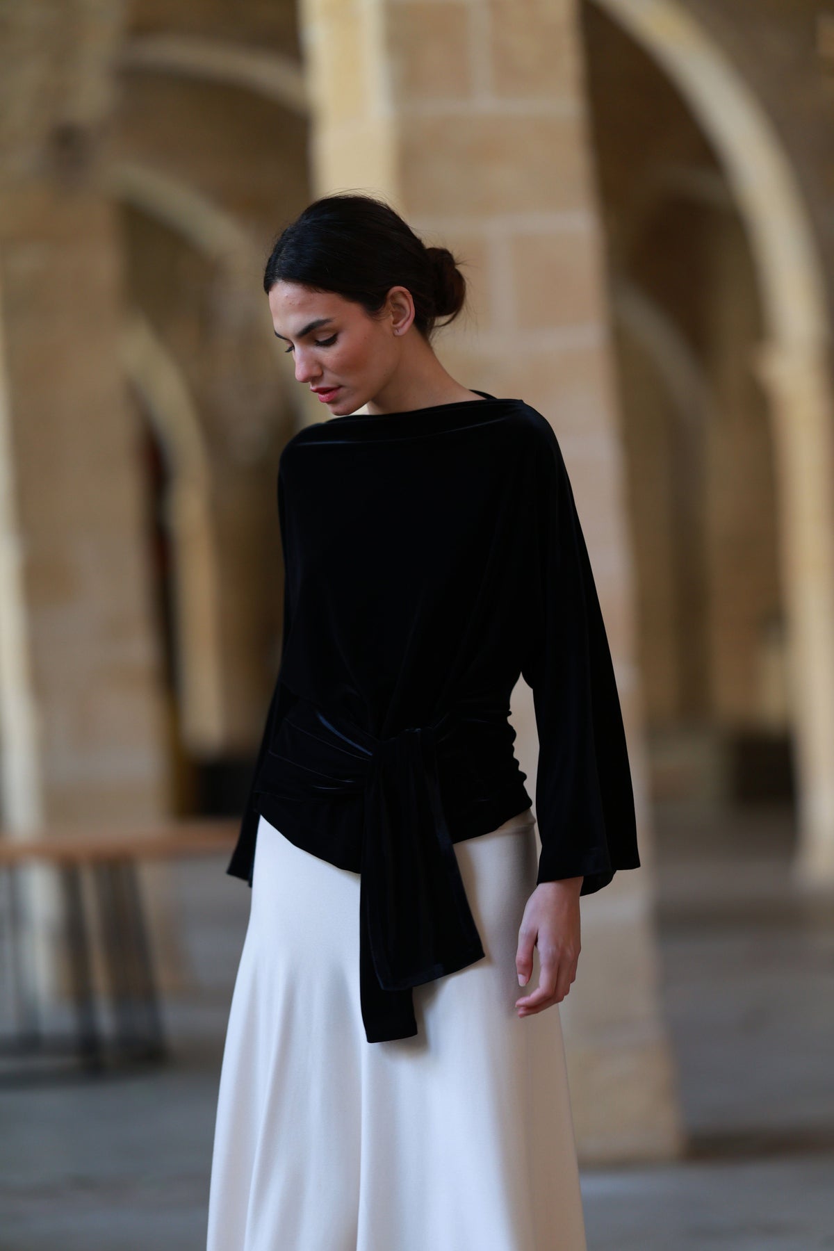 Japanese Velvet Top Blouses Elisa Cortés 