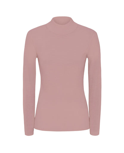 Jersey rosa de canalé de lana MUJER / PRENDAS DE PUNTO / JERSEIS DE PUNTO Mirto 