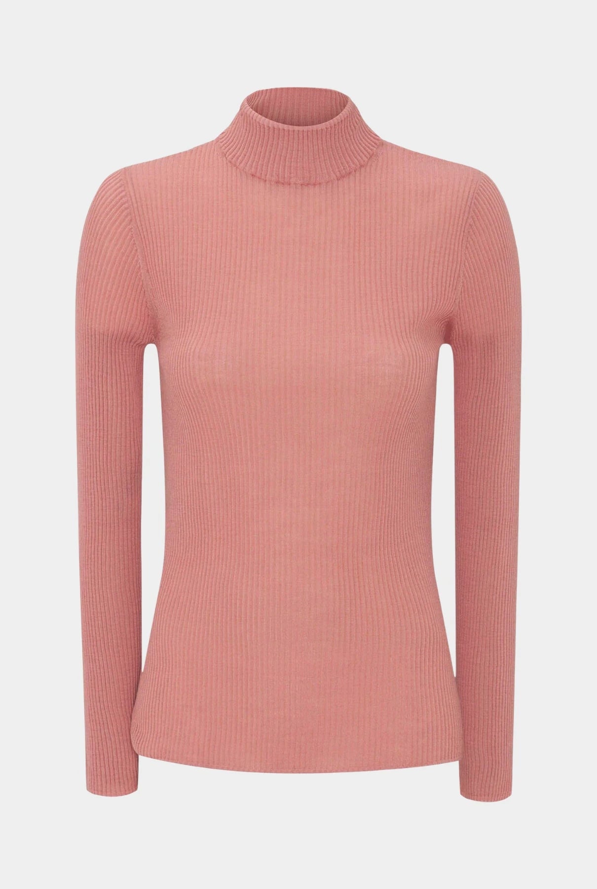 Jersey rosa de canalé de lana Sweaters Mirto 