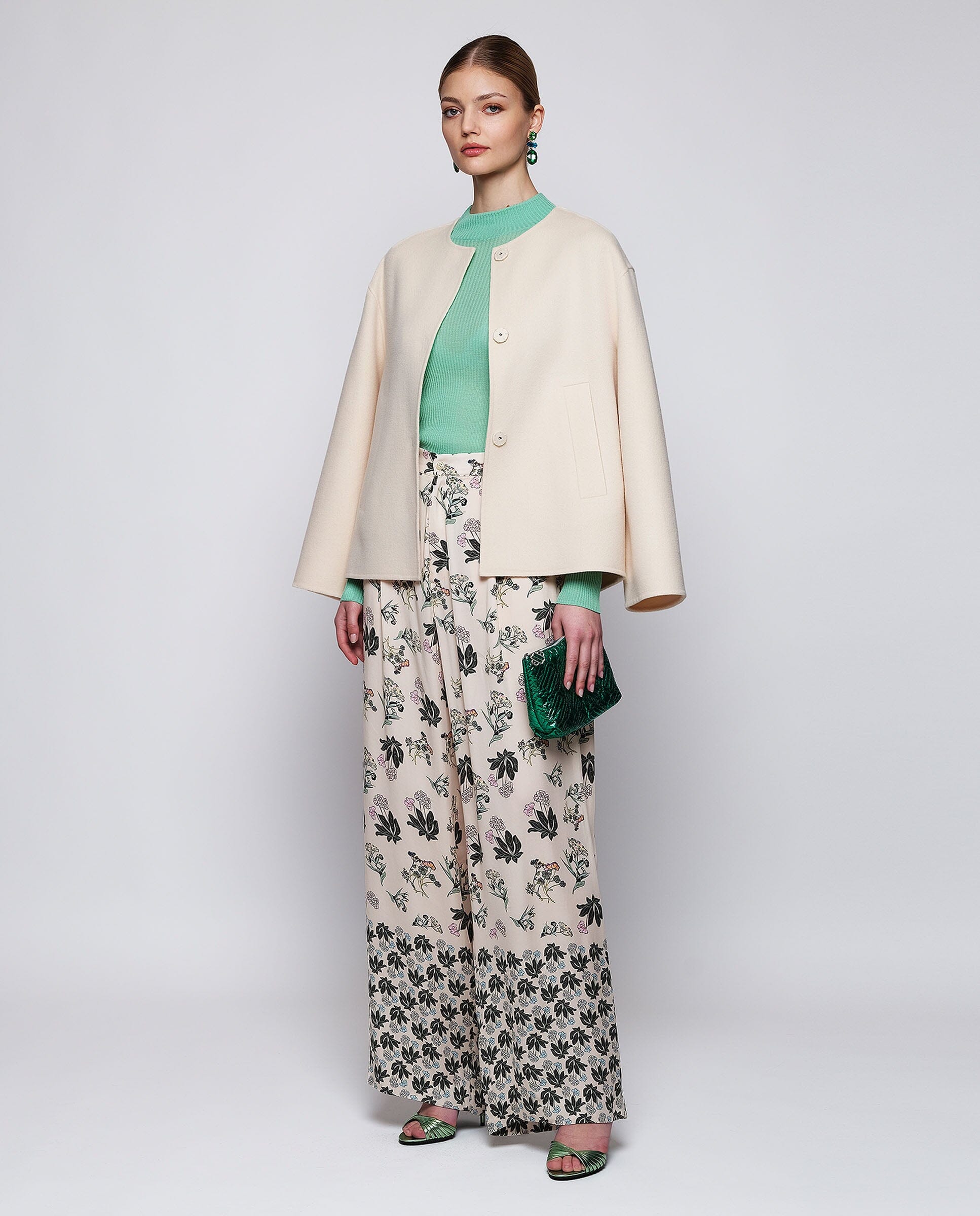 Jersey verde de canalé de lana MUJER / PRENDAS DE PUNTO / JERSEIS DE PUNTO Mirto 