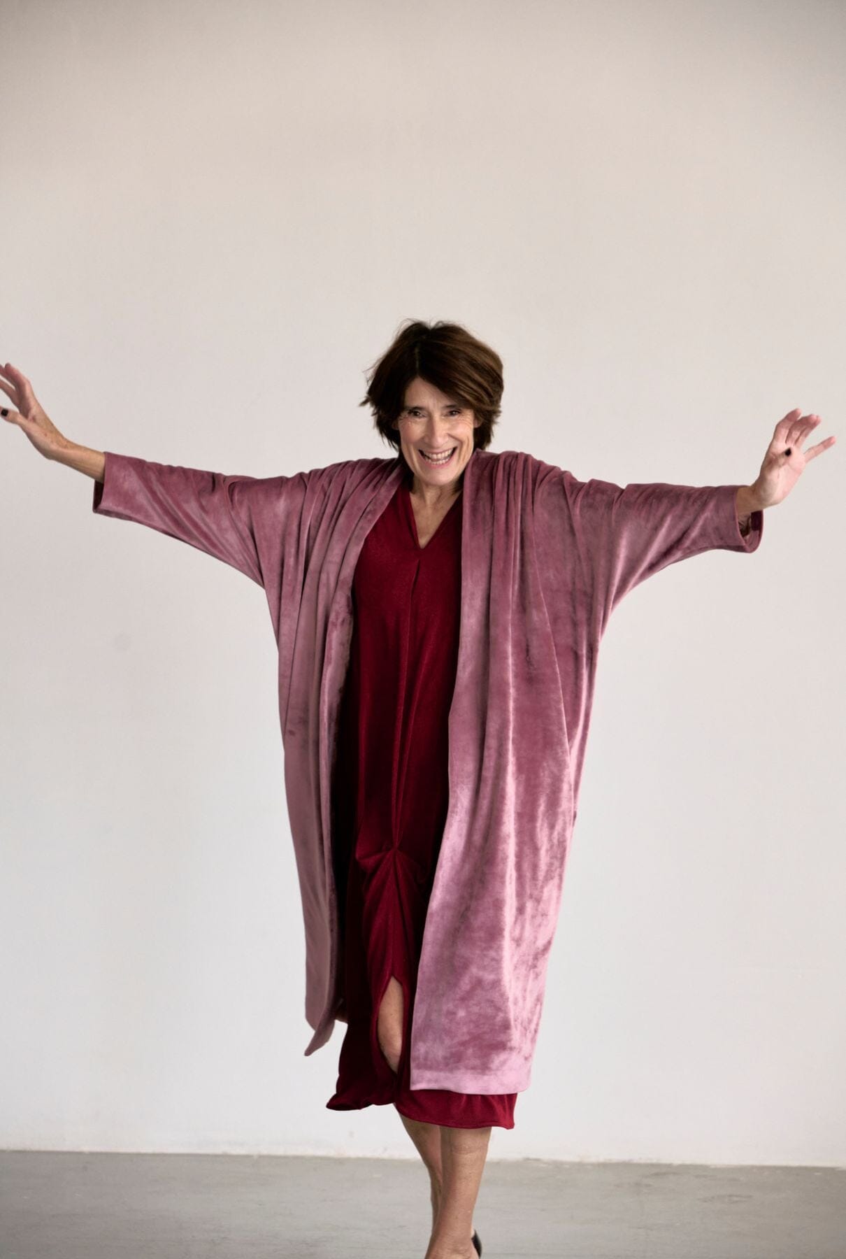 JOAN KIMONO TERCIOPELO ROSA Robe Duyos 