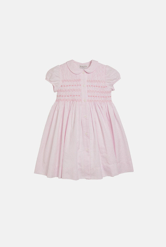 Jujube Dress Pink stripe Kids Clothing Amaia London 