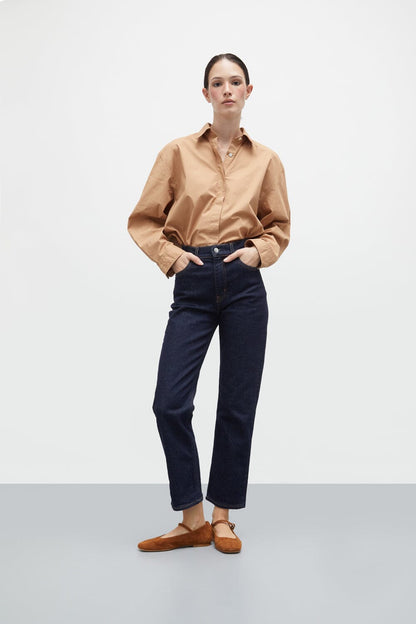 Julieta Mary Janes in Caramel Suede Flat shoes AUGUSTA 