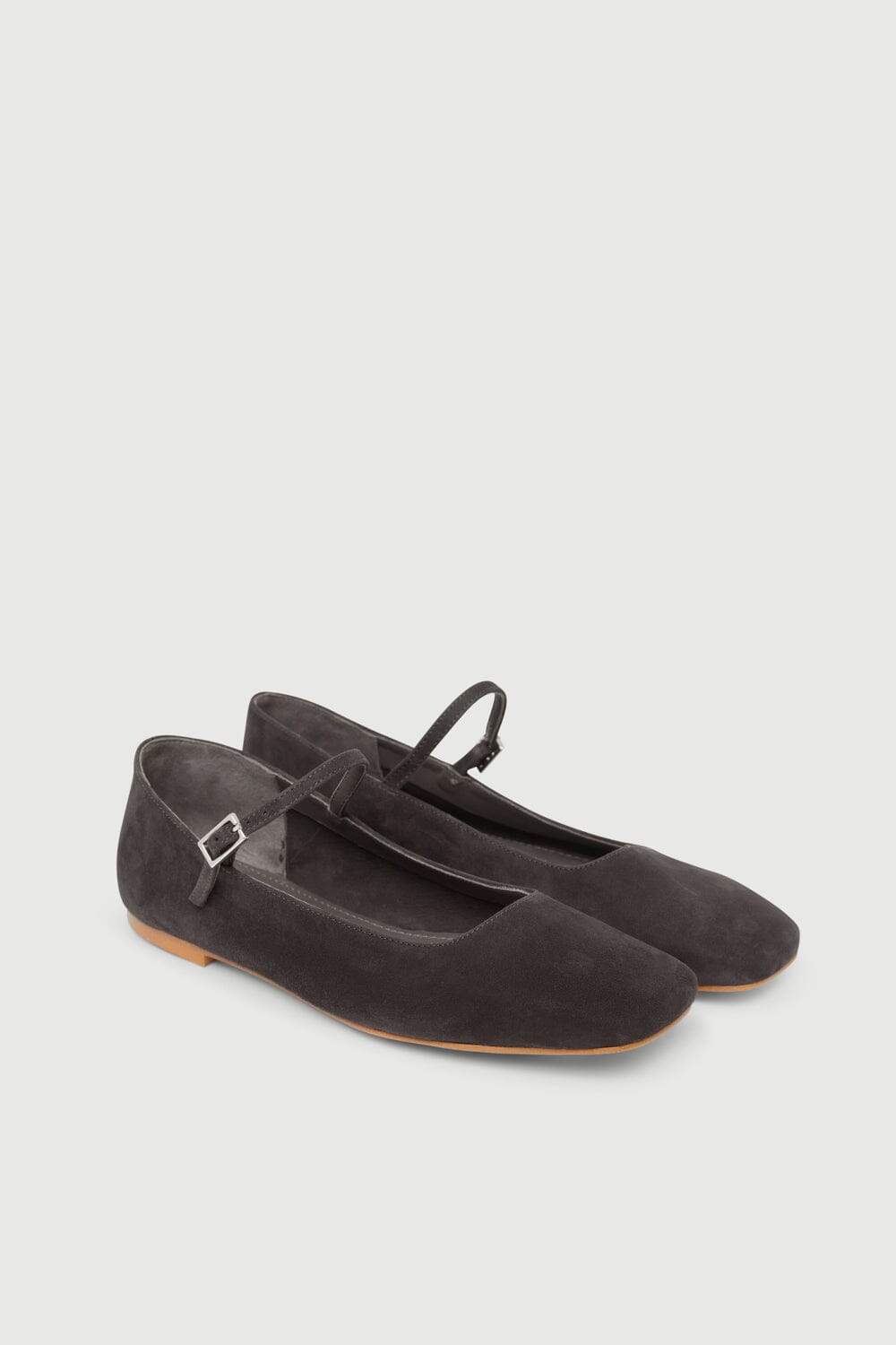 Julieta Mary Janes in Grey Suede Julieta AUGUSTA 