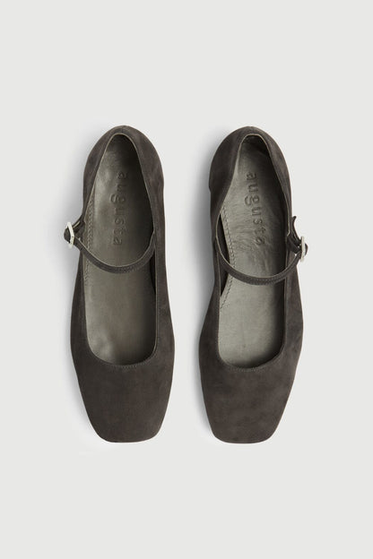 Julieta Mary Janes in Grey Suede Julieta AUGUSTA 